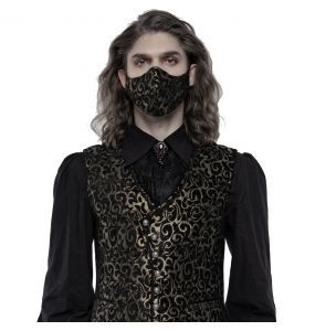 Masque 'Alchemist' en Jacquard Noir et Or