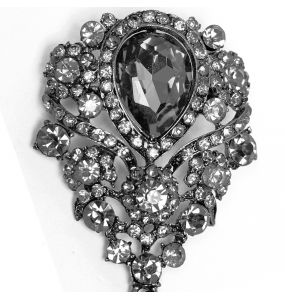 Black 'Vampyria' Brooch