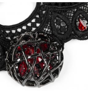 Black and Red 'Ruby' Choker
