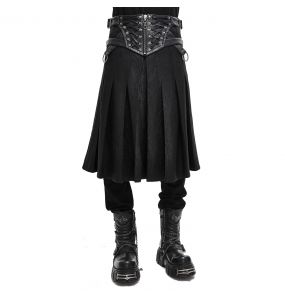 Black 'Altaïr' Skirt Kilt