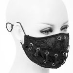 Black 'Laced' Face Mask