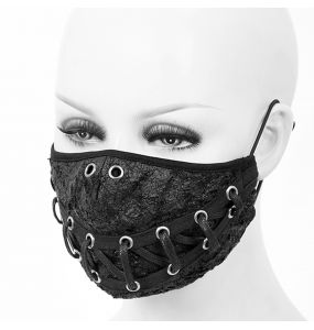 Black 'Laced' Face Mask