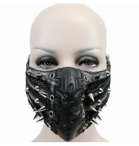 Black 'Silver Pinned' Face Mask
