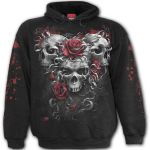 Sweat à Capuche pour Enfants 'Skulls N' Roses' Noir