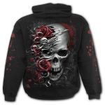 Sweat à Capuche pour Enfants 'Skulls N' Roses' Noir