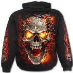 Black 'Skull Blast' Kids Hoody