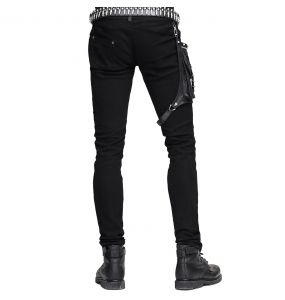 Black 'Dark Punk' Male's Pants