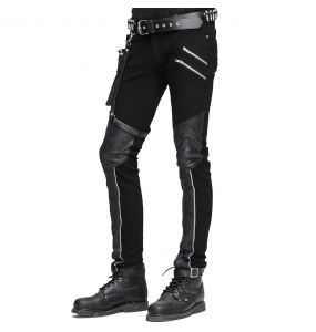 Black 'Dark Punk' Male's Pants