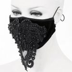 Black 'Gothic Butterfly' Face Mask