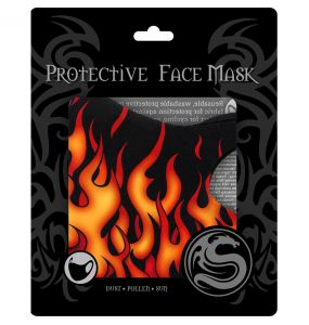 Masque 'Tribal Flames' Noir