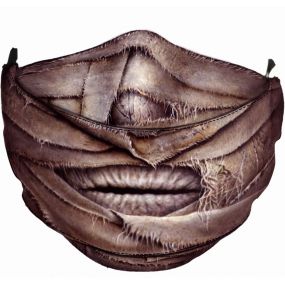 Beige 'Mummified' Face Mask