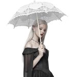 White 'Fairy' Gothic Lolita Umbrella