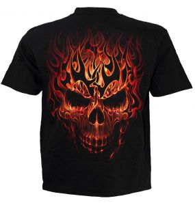 Black 'Skull Blast' Kids Short Sleeves T-Shirt
