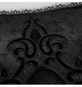 Black 'Gothic Cozy' Decorative Pillowcase