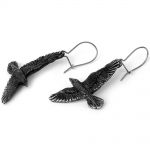 Boucles d'Oreilles 'Black Raven'