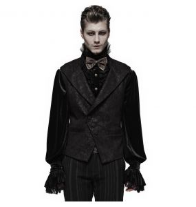 Black 'Nostalgic Lover' Gothic Waistcoat