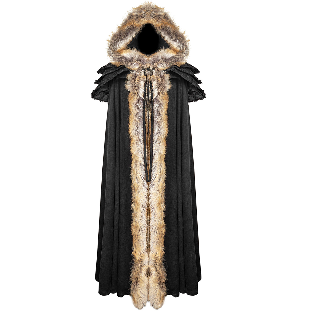 Women's Winter Gothic Plush Short Hooded Cape