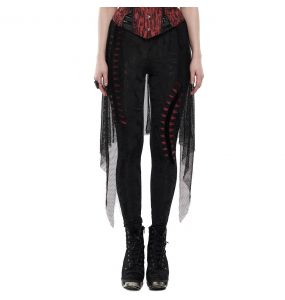 Black and Red 'Goth Flames' Leggings