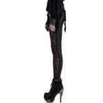 Leggings 'Hecate' Noir et Bordeaux