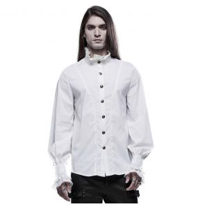 White 'Asmodeus' Victorian Shirt