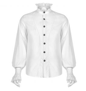 White 'Asmodeus' Victorian Shirt