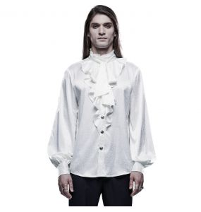 White 'Valerian' Jacquard Shirt
