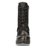 Bottines New Rock Trail en Cuir Vintage Flower Noir