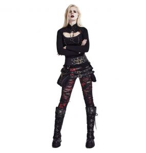 Black and Red 'Dark Blood' Pants by Punk Rave • the dark store™