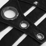Black 'Badriyah' Vegan Leather Belt