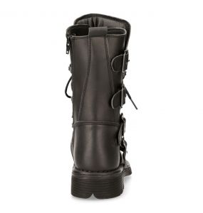 Black Vegan New Rock Comfort Light Boots