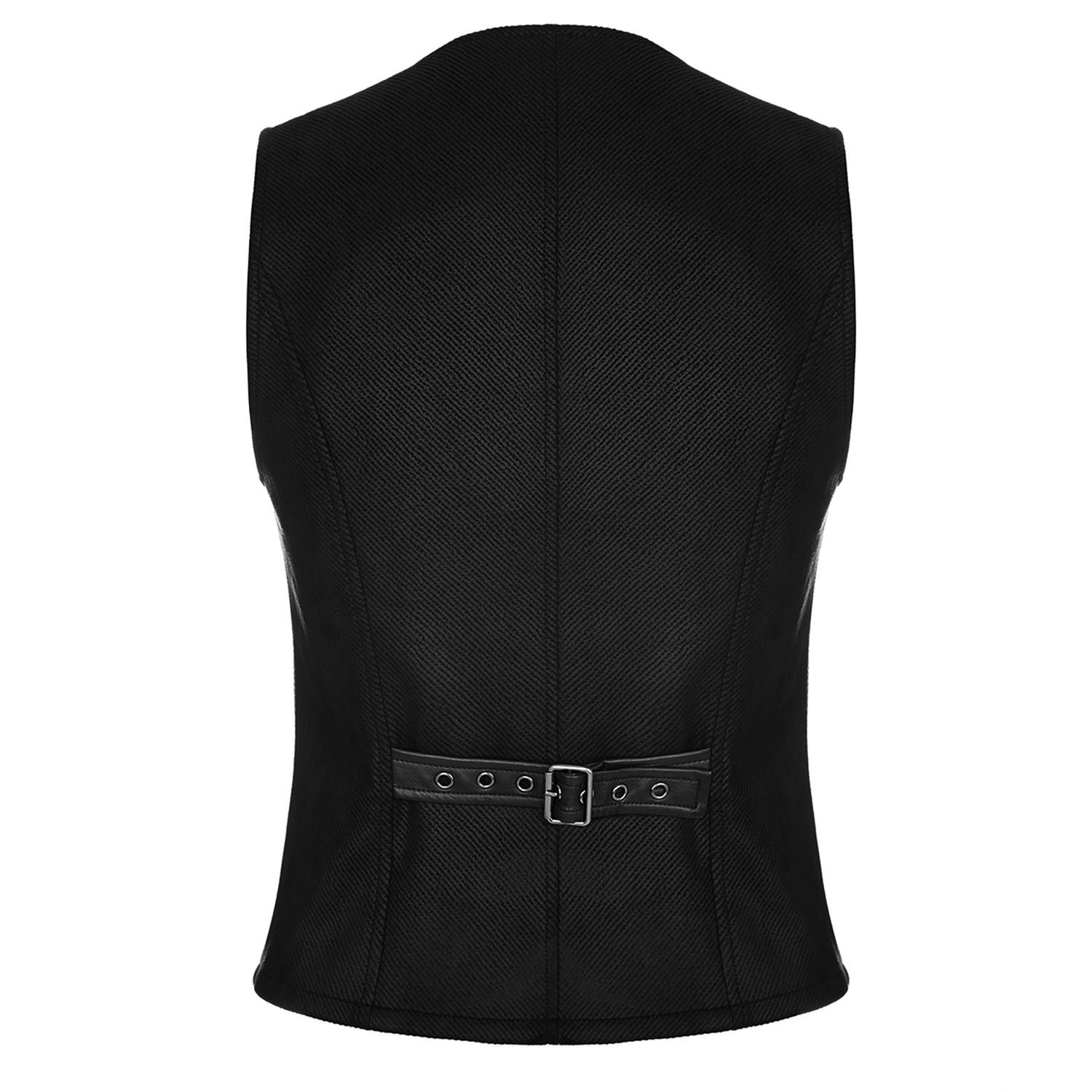 Vegan Leather Cut-Out Vest Black / L