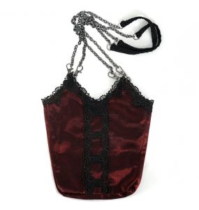 Sac 'Satin Blood' Rouge et Noir