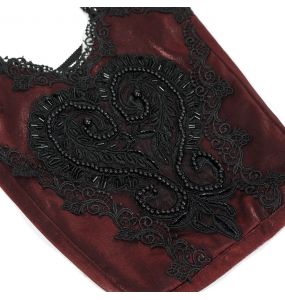 Sac 'Satin Blood' Rouge et Noir