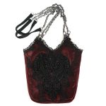 Sac 'Satin Blood' Rouge et Noir