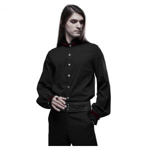 Chemise 'Desmond' Noire et Bordeaux