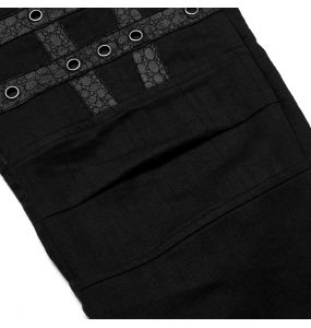 Pantalon 'Punk Simple Woven' Noir