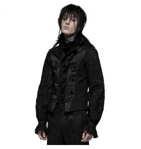 Black 'Gothic Noble Jacquard' Waistcoat