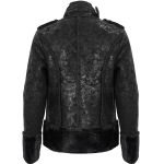 Black Vegan Leather 'Jarlan' Jacket