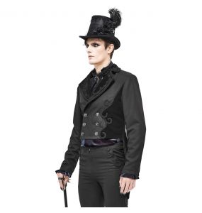 Black 'Mc Dermot' Victorian Tail Coat