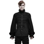 Chemise 'Coffin' en Mousseline Noire