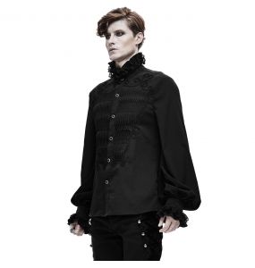 Chemise 'Coffin' en Mousseline Noire