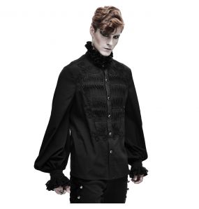 Chemise 'Coffin' en Mousseline Noire