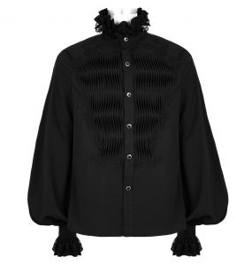 Chemise 'Coffin' en Mousseline Noire