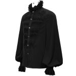 Chemise 'Coffin' en Mousseline Noire