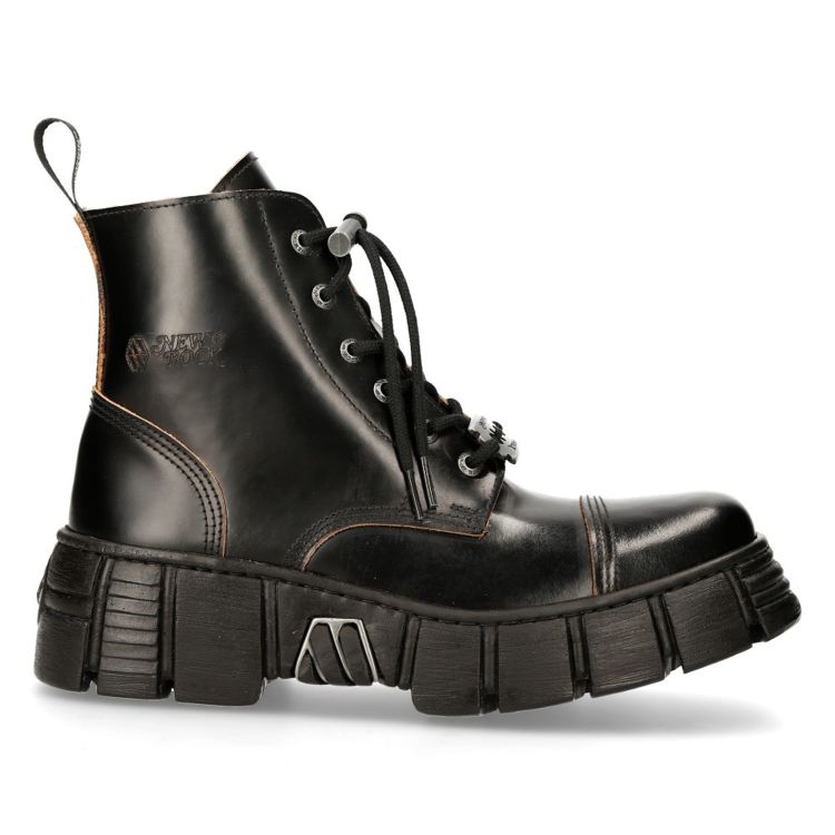 Bottines New Rock Wall Antik Noires