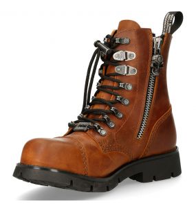 Brown Leather New Rock Ranger Ankle Boots