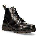 Black Antik Leather New Rock Ankle Boots