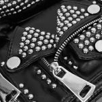 Black 'Heavy Metal Leather Jacket' Bag