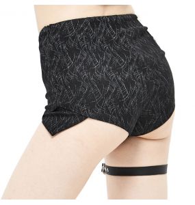 Black 'Iona' Hot Pants