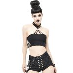 Black 'Iona' Hot Pants